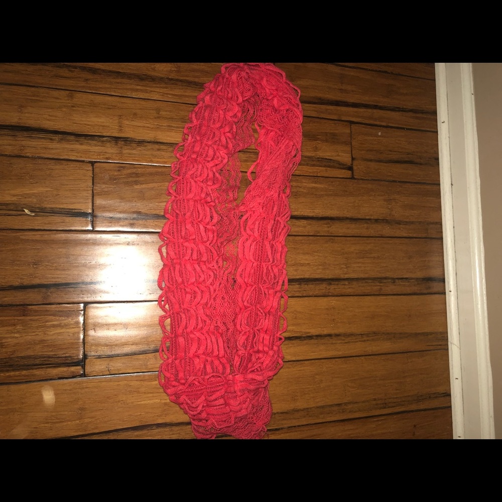 Coral infinity scarf